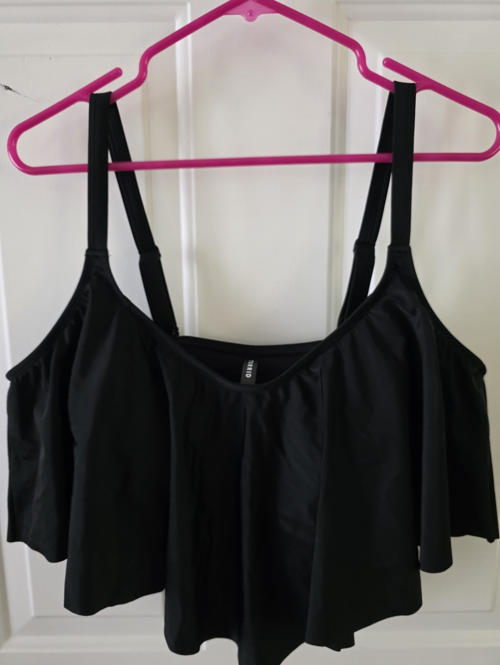 Black Torrid Flounce Bikini Top